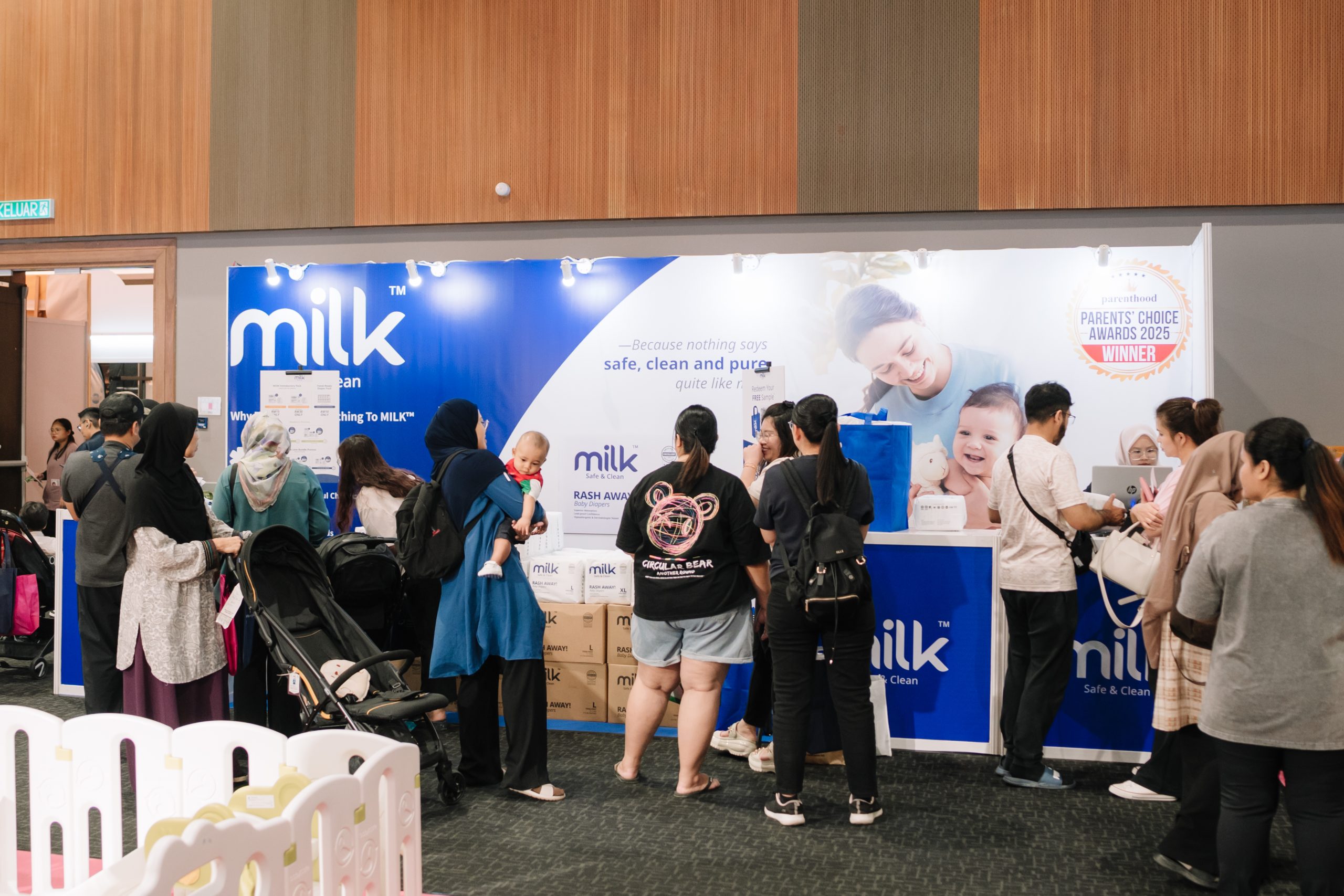 Baby expo booth pop up event