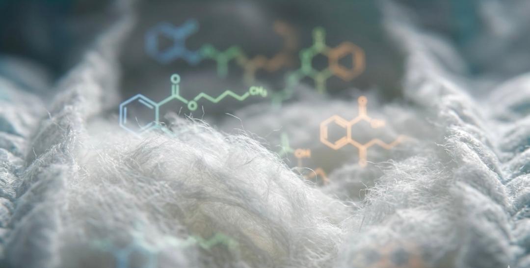 close up of phthalates on diaper